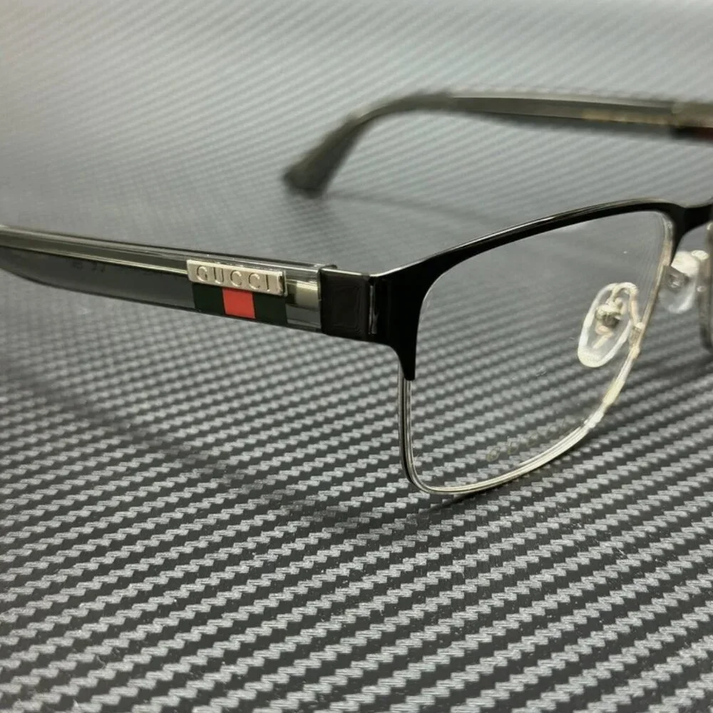 NEW Gucci Silver Men's Large Eyeglasses